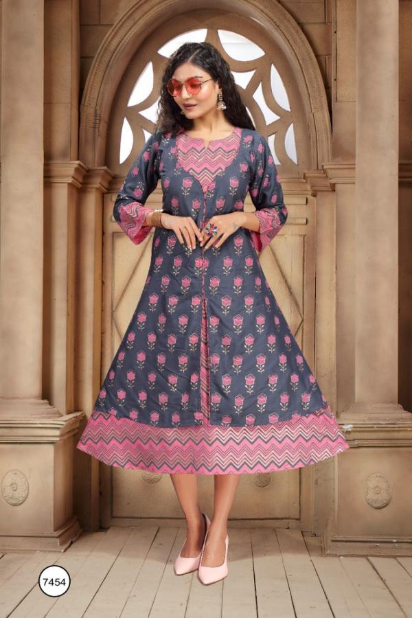 Trendy Aishwariya Stylist Rayon Long Kurti 